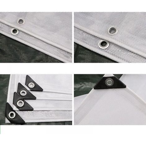 Bâches (Bricolage) - Bâche Armée De Protection 3x3m 230g/M² - Translucide / Transparente - Haute Résistance, Indéchirable Et Imperméable - Stabilisée Aux U.V - Bâche Armée Transparente 3 X 3m (1/5)