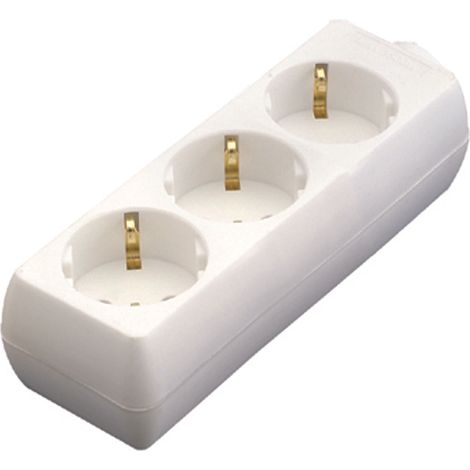 Base Multiple sin cable 3 Tomas