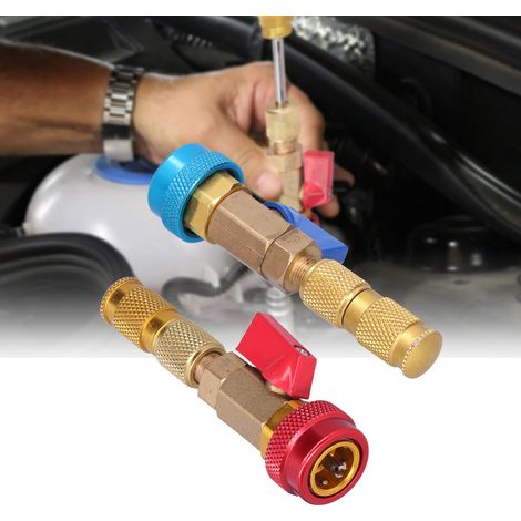 Kit d'outils pour le retrait des obus de valve de climatisation automobile R134A (clé pour obus de valve) (1/5)