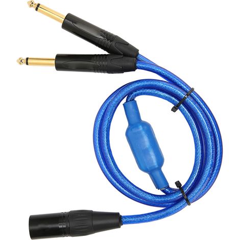 Câble XLR vers double jack 6,35 mm, adaptateur en Y professionnel XLR mâle vers double jack 6,35 mm pour tables de mixage et amplificateurs, 3 m (9,8 pi) (1/5)