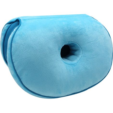 Memory Foam Orthopedic Seat Cushion, Folding Sit Bone Relief Cushion For Butt, Sciatica/coccygeal Pain, Family, Office，Size:45  31 10cm,Light blue (1/5)