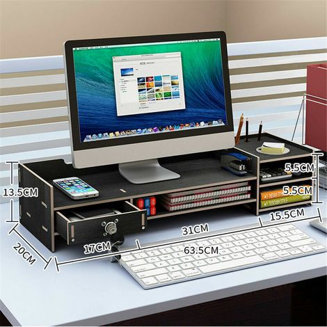Support Base boite de rangement fournitures de bureau boite de rangement de bureau dossier clavier bureau à domicile Table de finition (1/2)