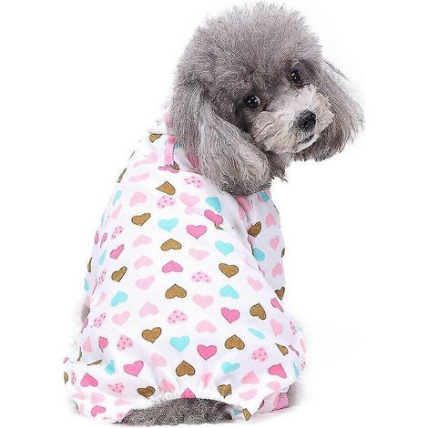 Pijamas de algodón para perros de cuatro patas, tejidos de punto. (1/5)