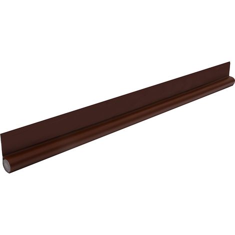 Brown 96cm Single Sided Door Bottom with Self Adhesive Seal Weather Stripping Door Seal Strip Draft Stopper Weather Stripping Door Seal Strip