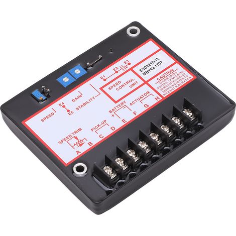 Régulateur de vitesse électronique Genset ESD2210, panneau de contrôleur de générateur 12V/24V, module de gestion moteur pour groupe électrogène, dispositif de régulation automatique. (1/5)