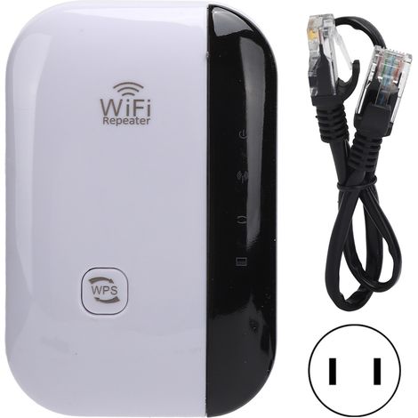 Répéteur amplificateur WiFi 300M 2.4GHz WLAN, prise US 110-240V, prolongateur de signal pour réseau domestique. (1/5)