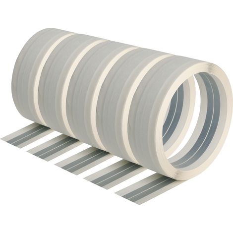 Semin – Lot de 5 bandes armées pour renfort angles plaques de plâtre – 12,5 m – Papier et acier – Pose rapide et invisible après finition