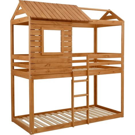 Lit superposé en bois 90x200