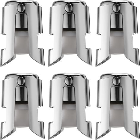 tapones de acero inoxidable para champán, botellas de vino y bebidas, selladores para uso doméstico en bares. (1/4)