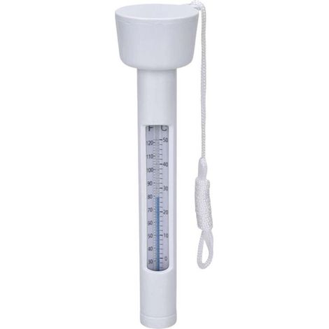 Thermomètre pour Piscine - Indicateur De Chaleur Avec Cordon Thermomètre Flottant 0-50℃ pour Piscine, Étang, Spa, Aquarium et Bassin Extérieur (1/4)