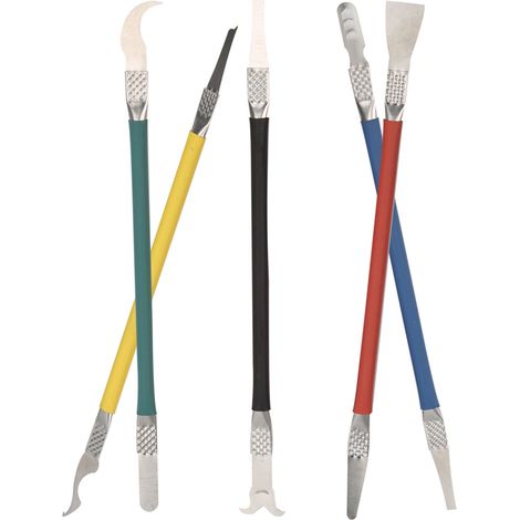 5 Pièces Grattoir en Aluminium pour Décollage de Puce de Téléphone, Outils de Matériel Industriel (1/5)