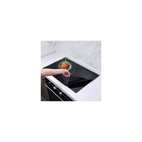 Silikon-Schutzmatte für Induktionskochfelder, 52 x 78 cm, große Schutzmatte für Induktionskochfelder, hitzebeständig, isolierende Unterlage für Induktionskochfelder (0,7 mm) - Crezuo
