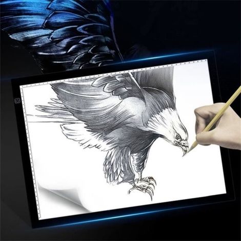Light Pad - A3 LED Drawing Pad - Drawing Table with Light Panel (1/4)