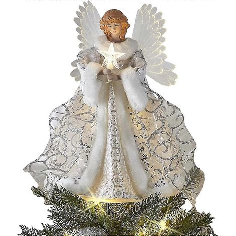 Décoration de sapin de Noël en forme d'ange - 25 x 20 cm (1/5)