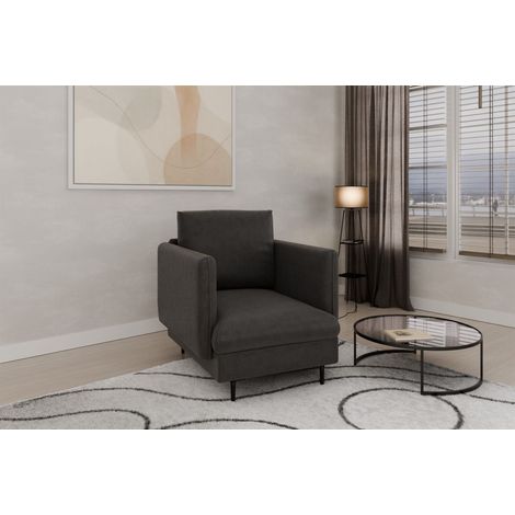 Sessel Designersessel HELMER Stoff Vibe Anthrazit (1/2)