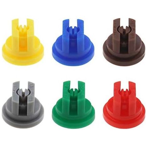 Create idea 6Pcs Assorted 110 Degree Flat Fan Spray Nozzles for Killing Weeds (1/5)