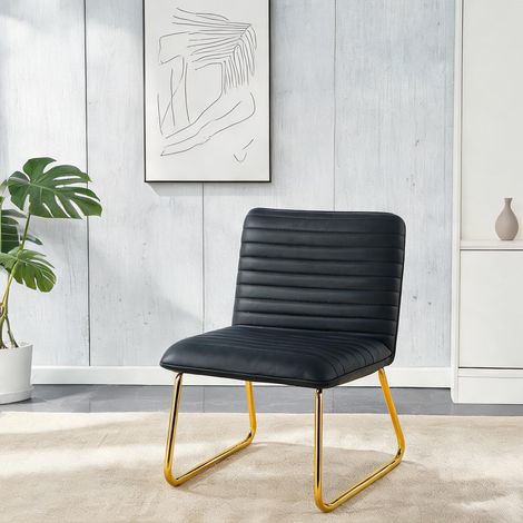 Fauteuil coloris noir en PU 62 x 49,7 x 76,2 cm (1/5)