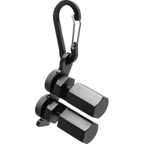 Jauges d'escalier multifonctions avec mousqueton pour outils de menuiserie, boutons de jauge pour scie circulaire (noir)
