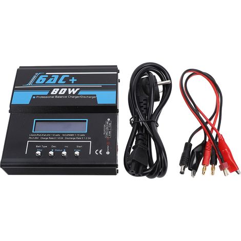 Caricabatterie bilanciato con riconoscimento automatico, modello RC, caricabatterie intelligente, scaricatore per batterie NiCd, NiMH, Li Ion, Li Po, LiFe, LIHV (spina UE). (1/5)