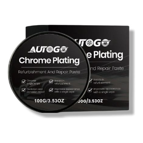AUTOGO Chrome Restoration and Repair Cream – Special cleaning and care cream for the restoration and repair of chrome-plated car parts (1/5)