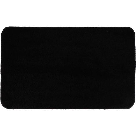 Weicher mikrofaserteppich unter latex 45x75 cm - schwarz - Tendance