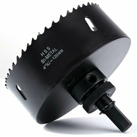 120-mm-Bimetall-Lochsäge, M42-HSS-Bimetall-Kernbohrer mit Zentrierbohrer für Hochleistungsbohrer von Guazhni (1/4)