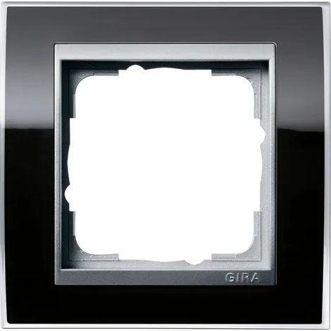 Gira Marco embellecedor 1f Anillo interm. F Alu Gira Event Negro claro [0211736], 0211 736