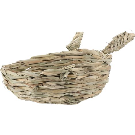 Tapis De Couchage Paille Tressée Nid pour Hamster Jouet à Mâcher pour Cage Petit Lit pour Rat Cobaye Refuge Confortable pour Petits Animaux (1/5)
