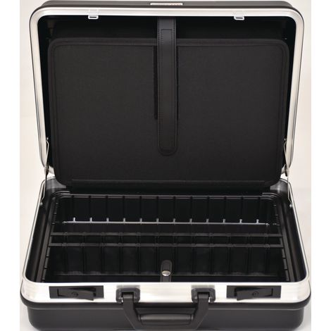Valise rigide B490xP188xH365mm avec pochettes à outils 24,5l ABS-Plastique.Cadre alu TECWERK (1/2)