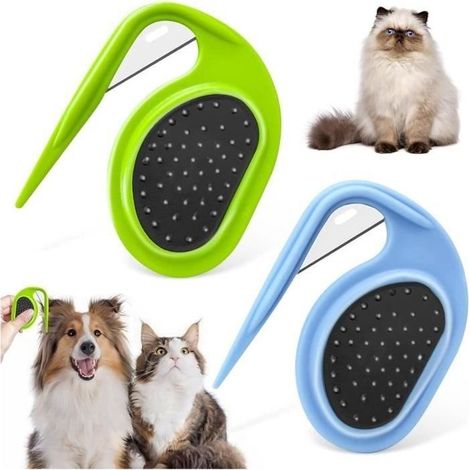 Cutting Noeud Cat Poil Long, 2 Of Cutting Noeud Cat,Comb Cat, Brush for Dog to Hair Trips, Comb Hair for Dogs (1/4)