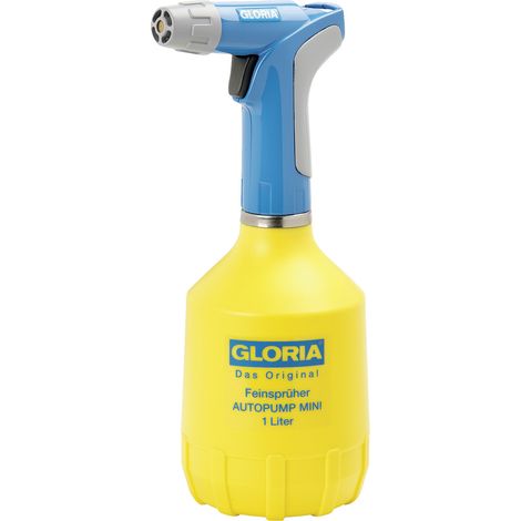 Gloria Haus und Garten 000950.0000 AutoPump Mini Garten-Zerstäuber 1 l Gelb, Blau (1/2)