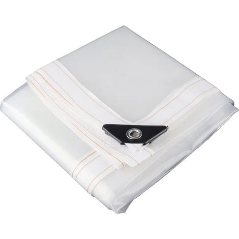 Housse en PE, Protection Imperméable, Taille Personnalisable, bord blanc, 3mx4m (1/2)