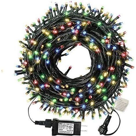 AIDUCHO 30 m 300 LED Lichterkette für den Außenbereich, hell, netzbetrieben, 8 Modi, dekorative Gartenbeleuchtung für Weihnachtsbaum, Terrasse, Garten, Haus, Hochzeit, Gartenparty, Innenbereich (1/5)