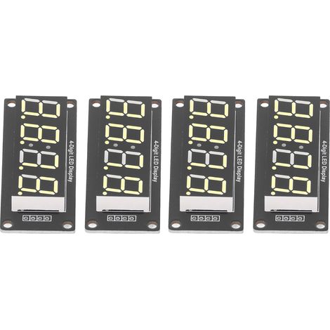 TM1637 7-Segment-LED-Anzeigemodule mit 0,56-Zoll-gelben 4-stelligen Digitalröhren für die Uhr (1/5)