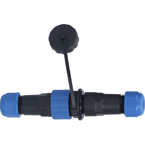 Connecteur aéronautique étanche IP68 mâle femelle 6 broches soudure cuivre doré PA66 résistant corrosion -25-85°C Ø16mm M16x1.5 380V/250V 10A/5A (1/5)