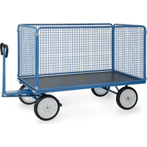 fetra Chariot à plateaux manuels 6446V - charge max. 1250kg pneus pleins (1/5)