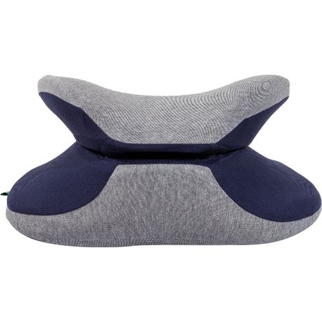 Oreiller de sieste en mousse à mémoire de forme pour bureau, école et table d'étude - Coussin de repos pour étudiants, bleu marine 38x33x15cm (1/5)