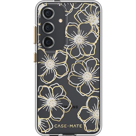 Case-Mate Floral Gems - Custodia per Samsung Galaxy S24 (Oro) (1/5)