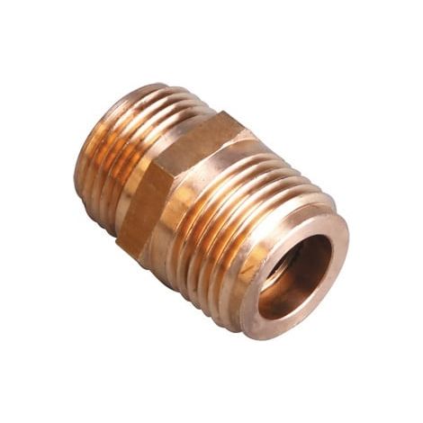 Raccord Joint Plat Gaz Naturel - NF - mâle/mâle G1/2" (15/21) - DN12 - Gurtner