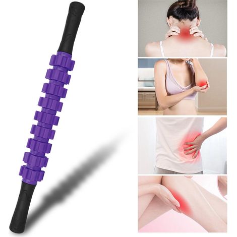 Rouleau de Massage Sportif en Mousse Haute Densité - Détente Musculaire et Fascia Violet (1/5)