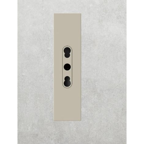 4 box presa bipasso compatibile bticino living now canapa 4bpbp.km per serie civile