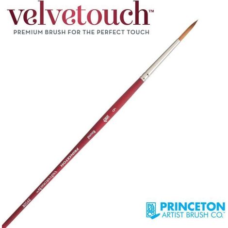 Pinceau Rond Velvetouch Série P3950 de Princeton - nb:10 - PRINCETON - Pinceau - Mélange synthétique (1/2)