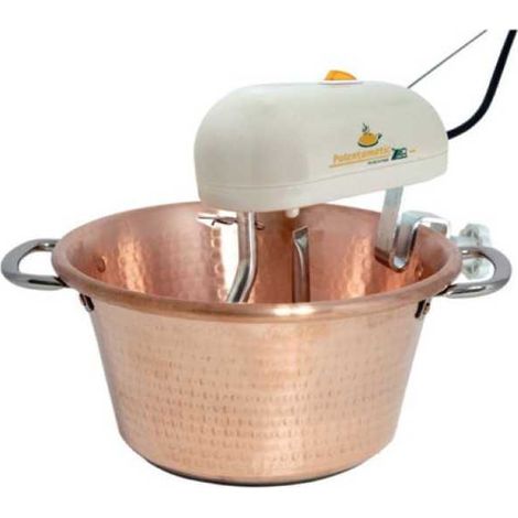 Polentina de cobre redonda para inducción de 4,5 cm de diámetro, 26 cm de largo