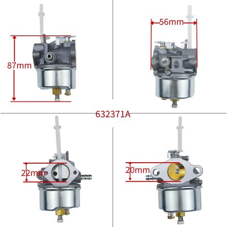Carburateur 631954 pour Tecumseh 631954 632371A H70 HSK70 7HP chasse-neige (1/4)