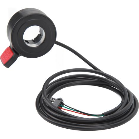 Poignée d'accélération à pouce pour vélo électrique, pièce de remplacement en ABS, compatible trottinette, accélérateur manette gaz, commande de vitesse, accessoire scooter électrique (1/5)