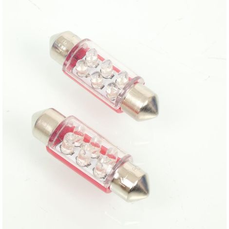 LED-Glühbirne M-Tech für Auto 12V 0,37W SV8.5-8 rot Neu (1/2)