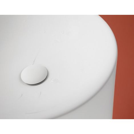 Bonde lavabo clic-clac pour vasques Sanycces blanc ou noir Blanc mat (1/2)