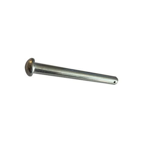 Axe goupille percé à tête bombée zingué Ø 12,5 mm et 96 mm de long (sans goupille) (1/3)