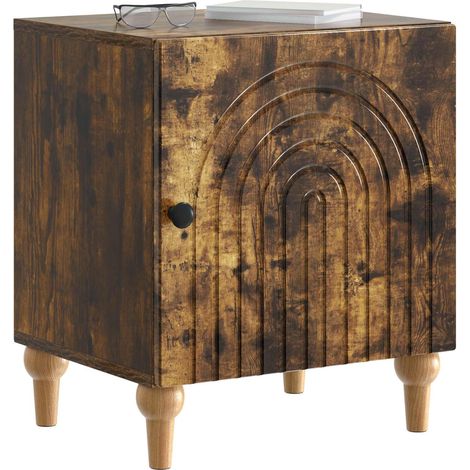 Maison Exclusive - Nachttisch Geräucherte Eiche 43 x 34,5 x 50 cm