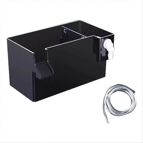 Filtre externe en acrylique noir pour aquarium, séparation des parties sèches et humides, petit modèle silencieux avec trop-plein anti-gouttes. (1/5)